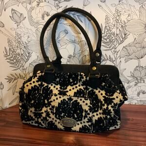 Womens Cake by Petunia Picklebottom Tapestry Diaper Bag Blue EUC!